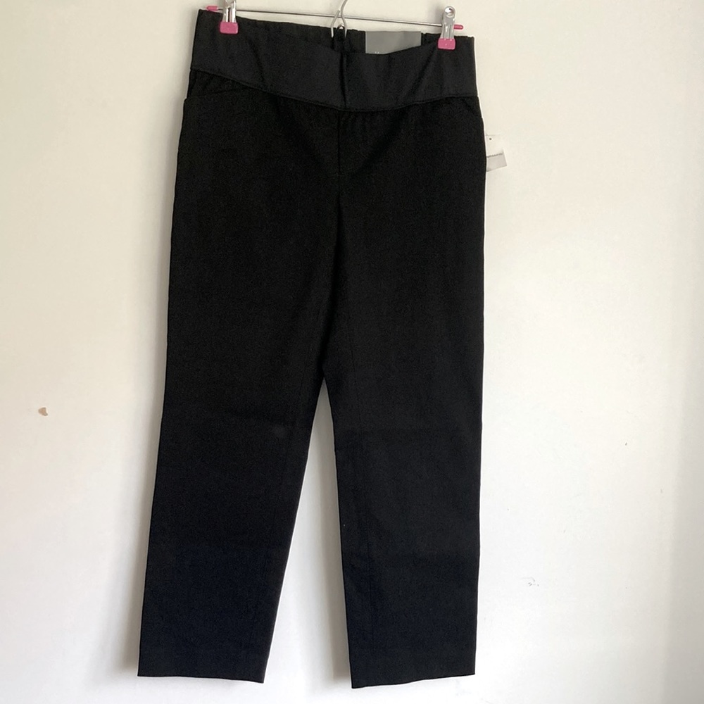 Gap Maternity|Black Slim Cropped Demi Panel Pants sz 6